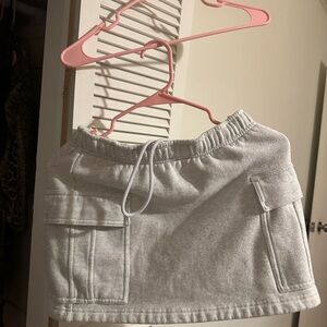 Aritzia Gray Mini Skirt with Pockets